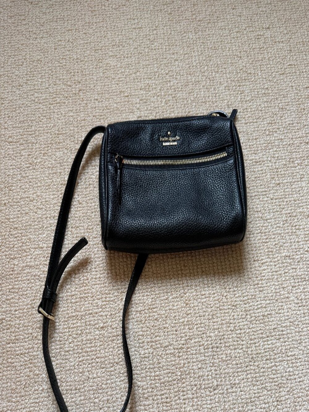 Kate Spade Black Leather Crossbody Bag